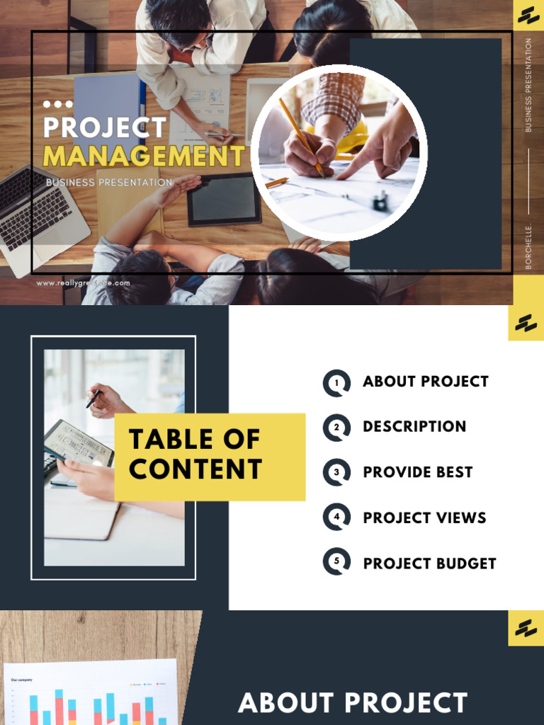 Brown White and Yellow Modern Project Management Presentation | PDF