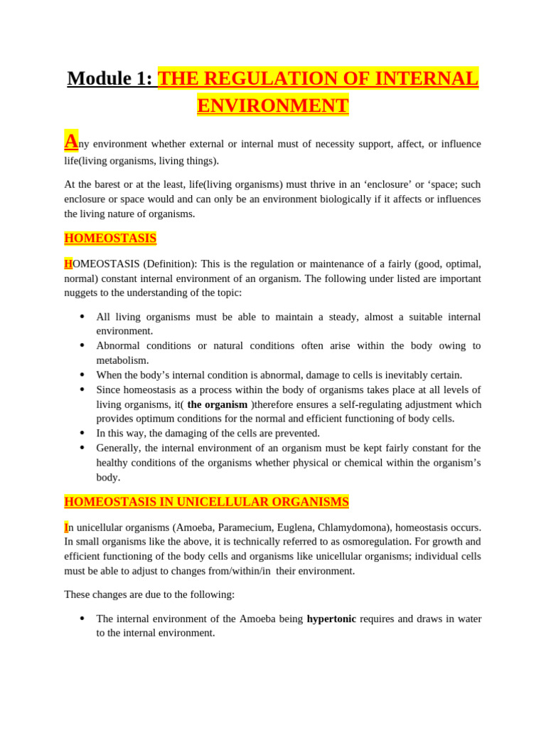 Module 1 and 2 of First Term SS 3 | PDF | Liver | Kidney