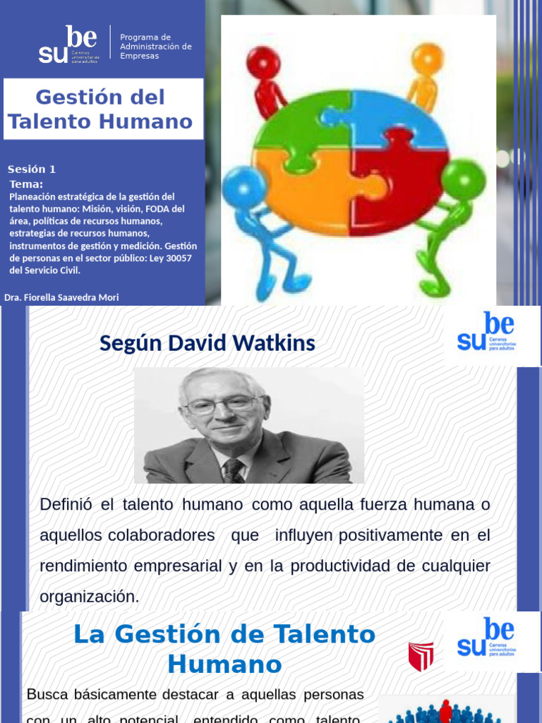Sesión 1. Planeación Estratégica de La Gestión Del Talento Humano | PDF ...