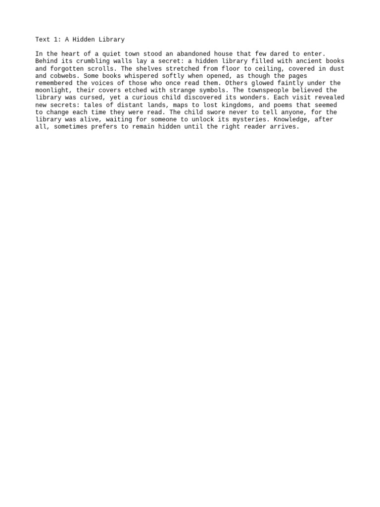 Hidden Library of Ancient Secrets | PDF
