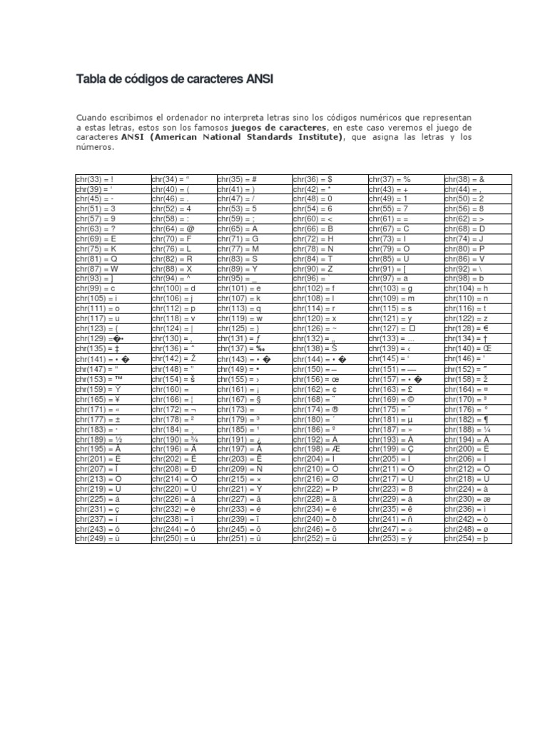 ASCII | PDF