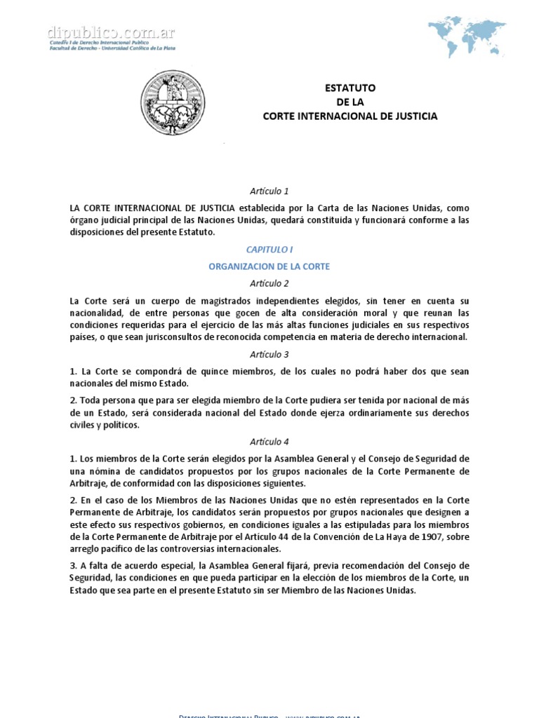 Estatuto de la Corte Internacional de