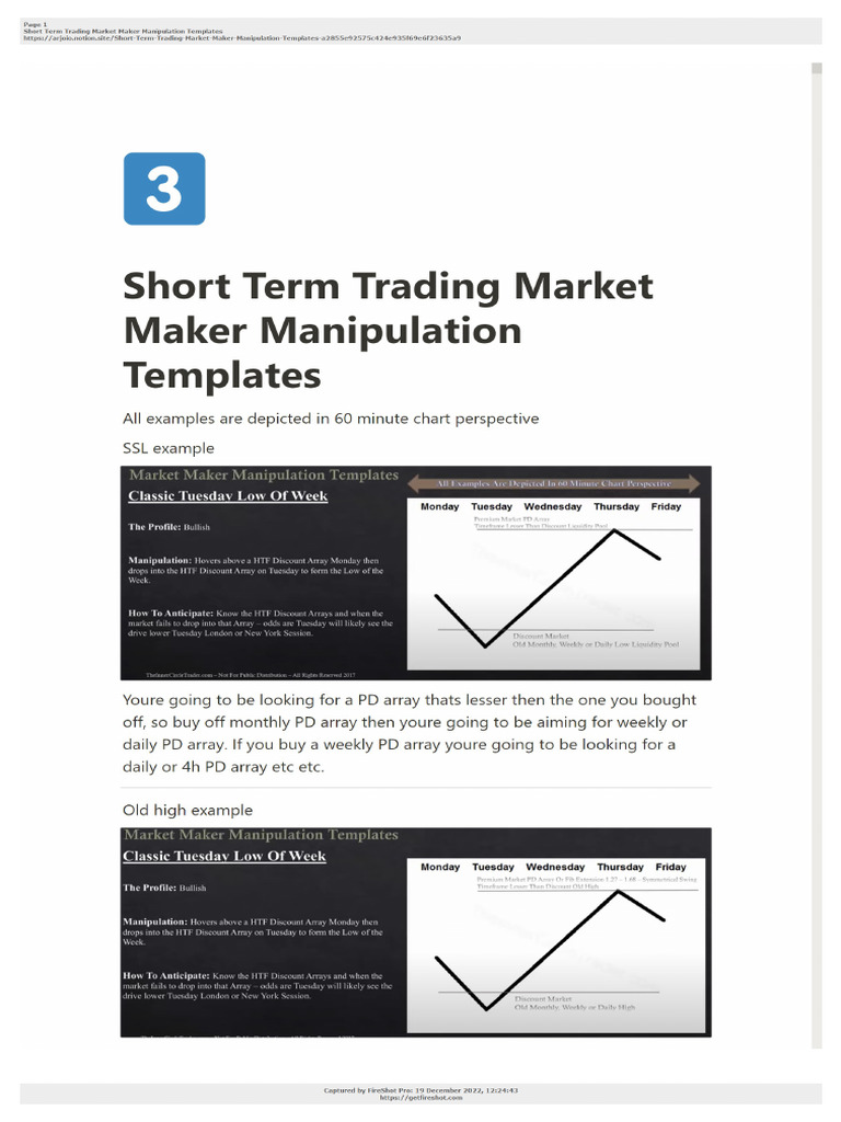 Short-Term Trading Manipulation Guide | PDF | Economic Sectors | Economics