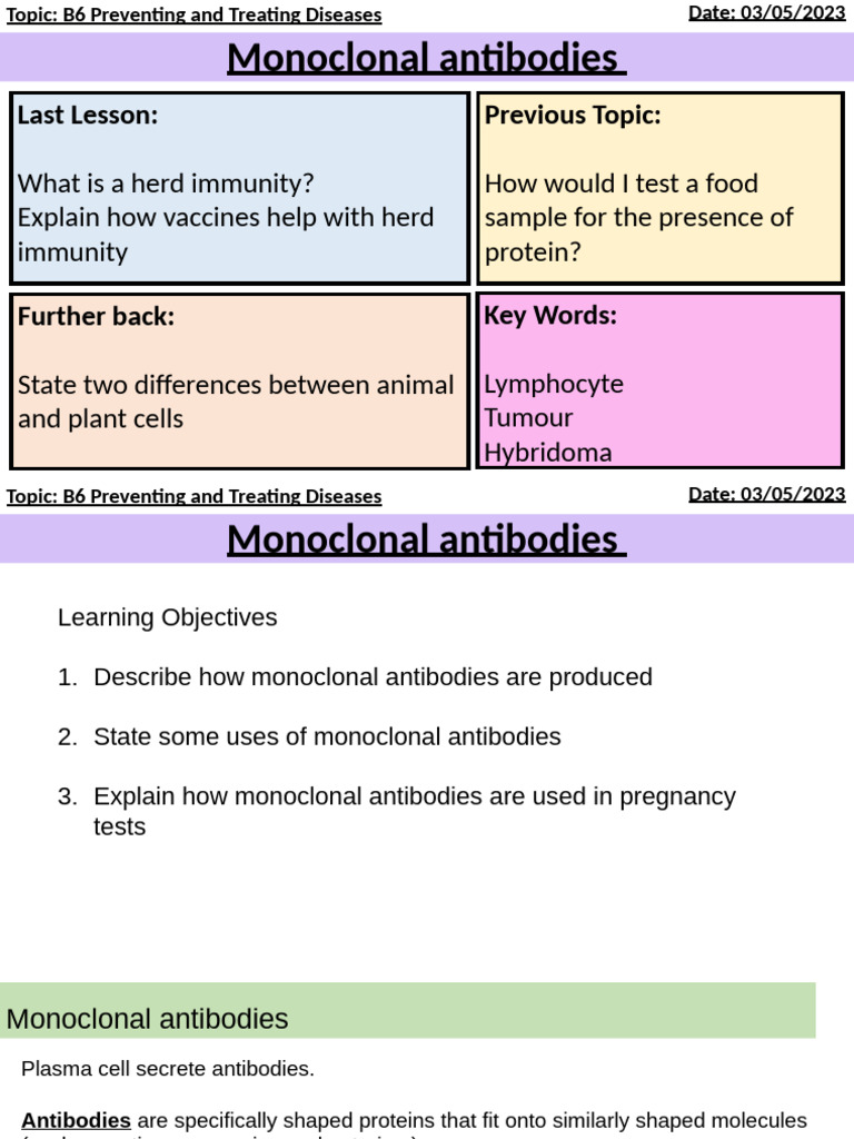 Monoclonal Antibodies | PDF | Monoclonal Antibody | Antibody