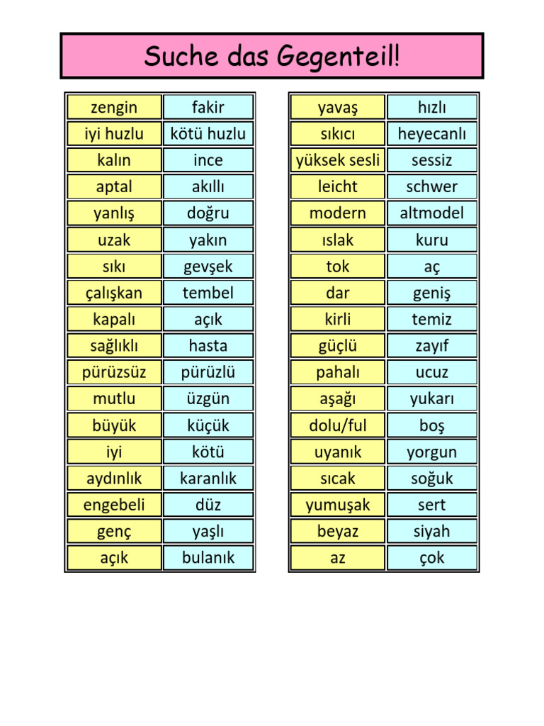 Gegenteil Mutter Sprache | PDF