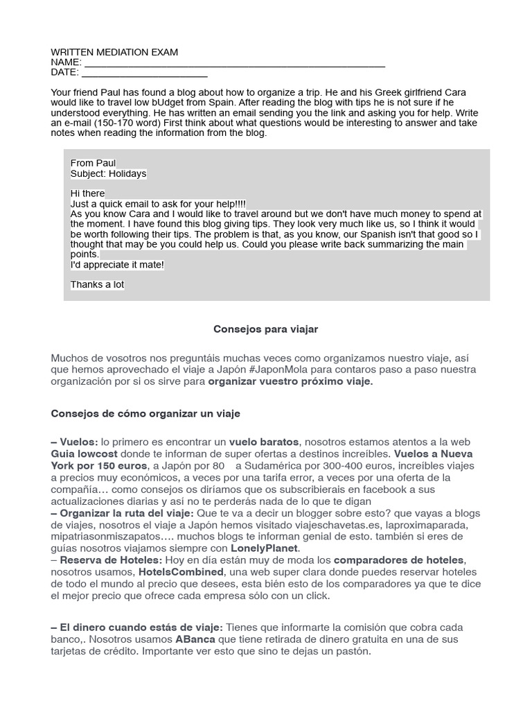 Consejos para Viajar Barato desde España | PDF