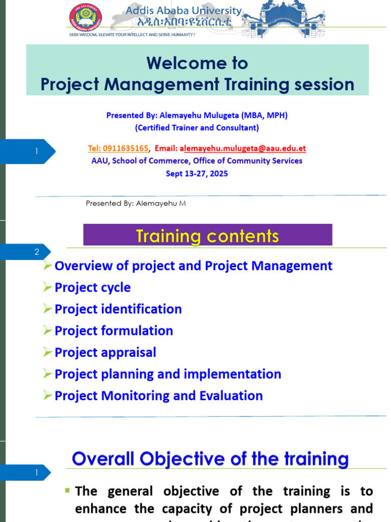 Project Management Training Overview | PDF | Project Management ...