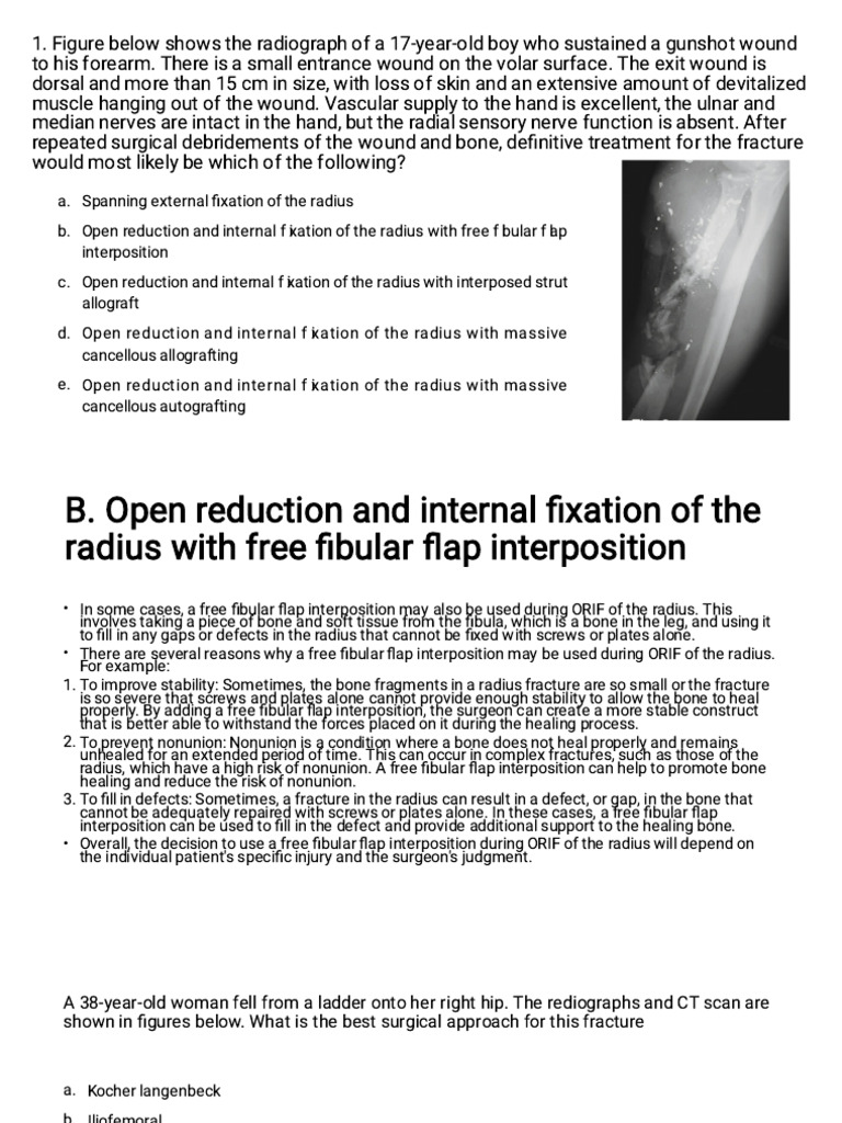 Gunshot Wound Management in Orthopedics | PDF | Knee | Musculoskeletal ...