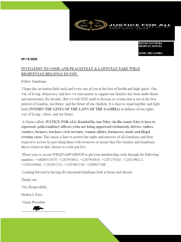 Invitation To Come and Lawfully Take What Rightfully Belongs To You | PDF