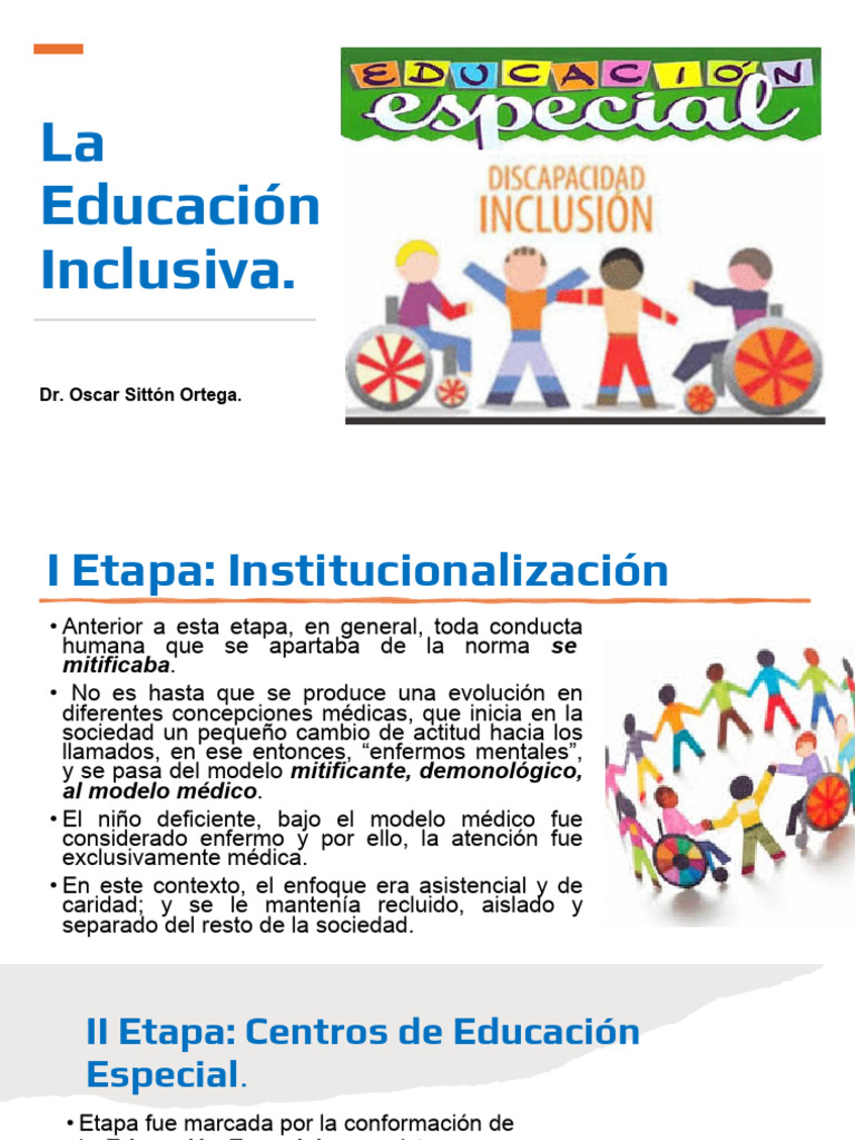 Evolución de la Educación Inclusiva | PDF | Invalidez | Educación especial