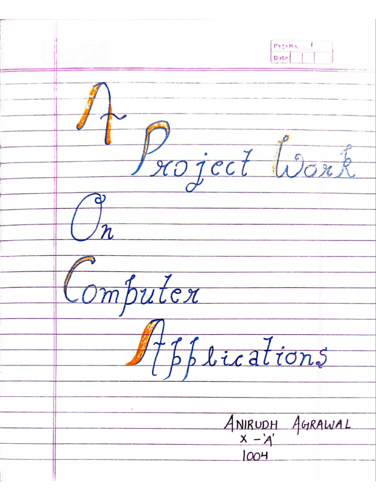 Class 10 Computer Project Icse | PDF