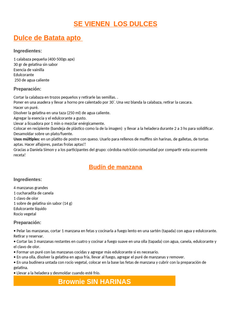 Recetas de Postres Saludables Sin Harina | PDF | Postres | Tarta de queso