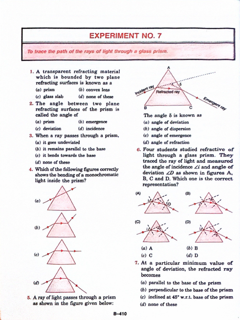 MCQ Dispersion | PDF