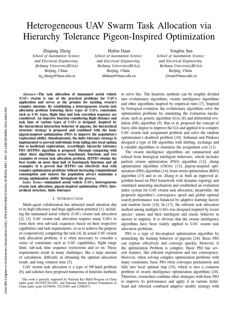 UAV Swarm Task Allocation Optimization | PDF | Mathematical ...