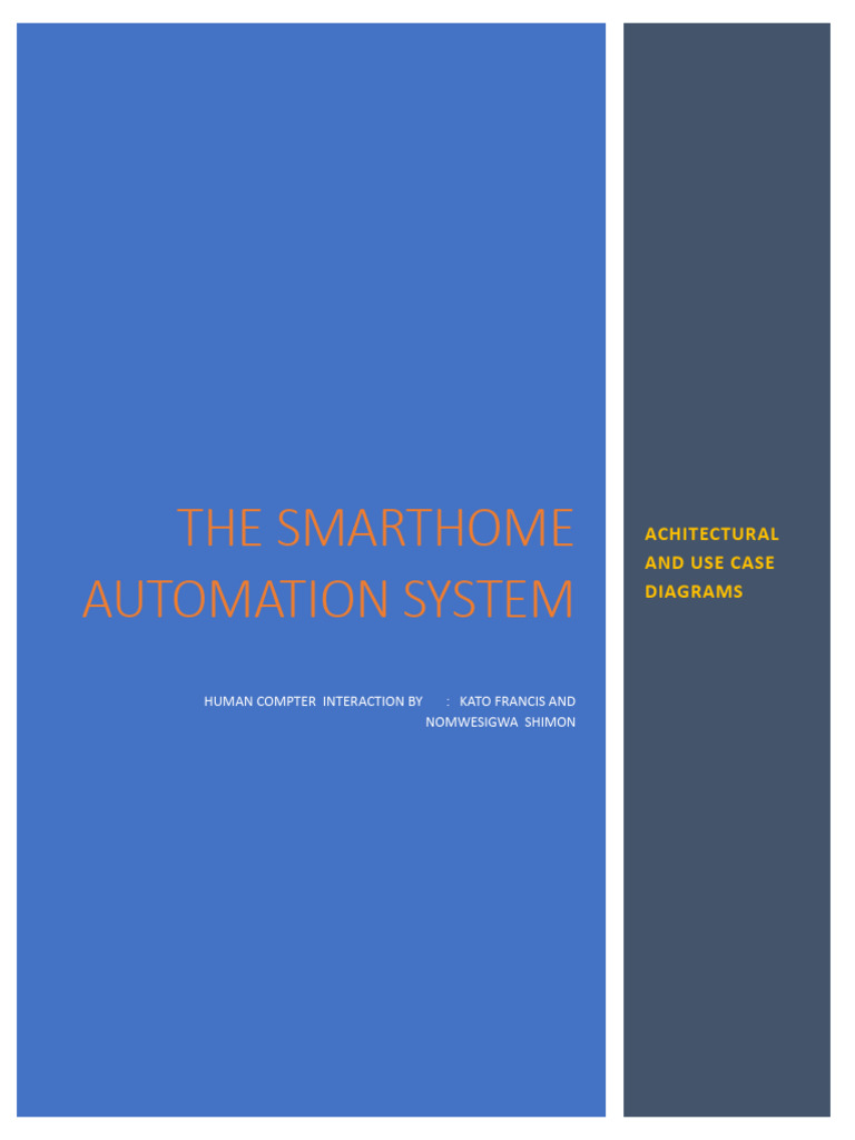 Smart Home Automation System Overview | PDF
