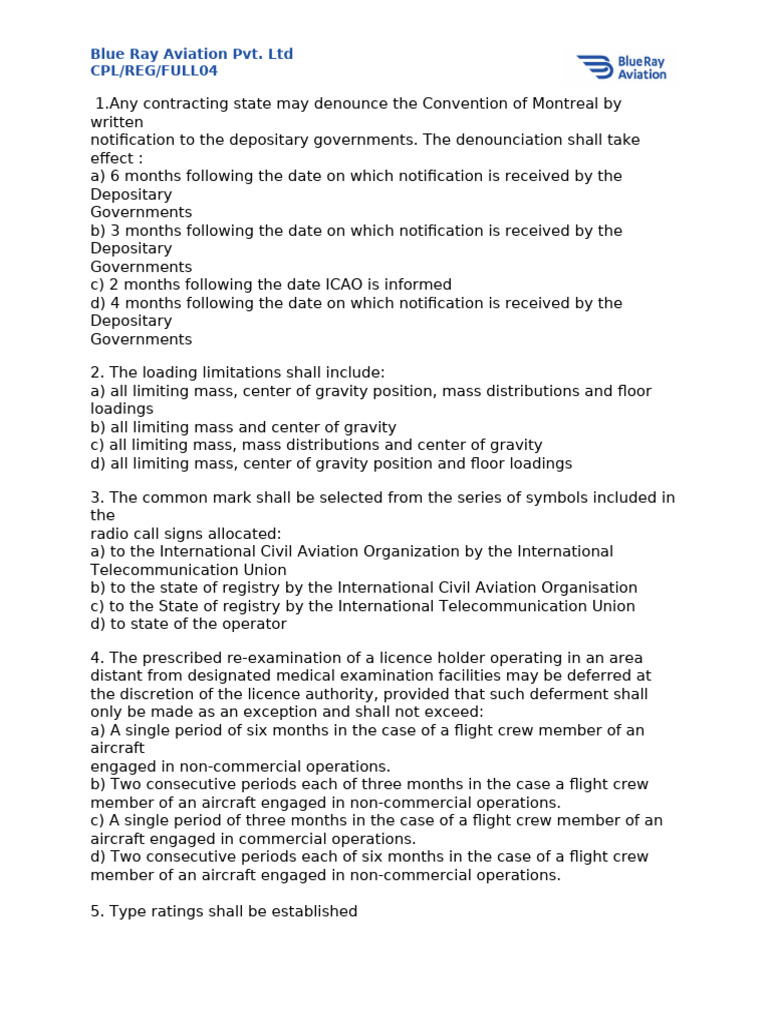 Aviation Regulations and Procedures Guide | PDF | Instrument Flight ...