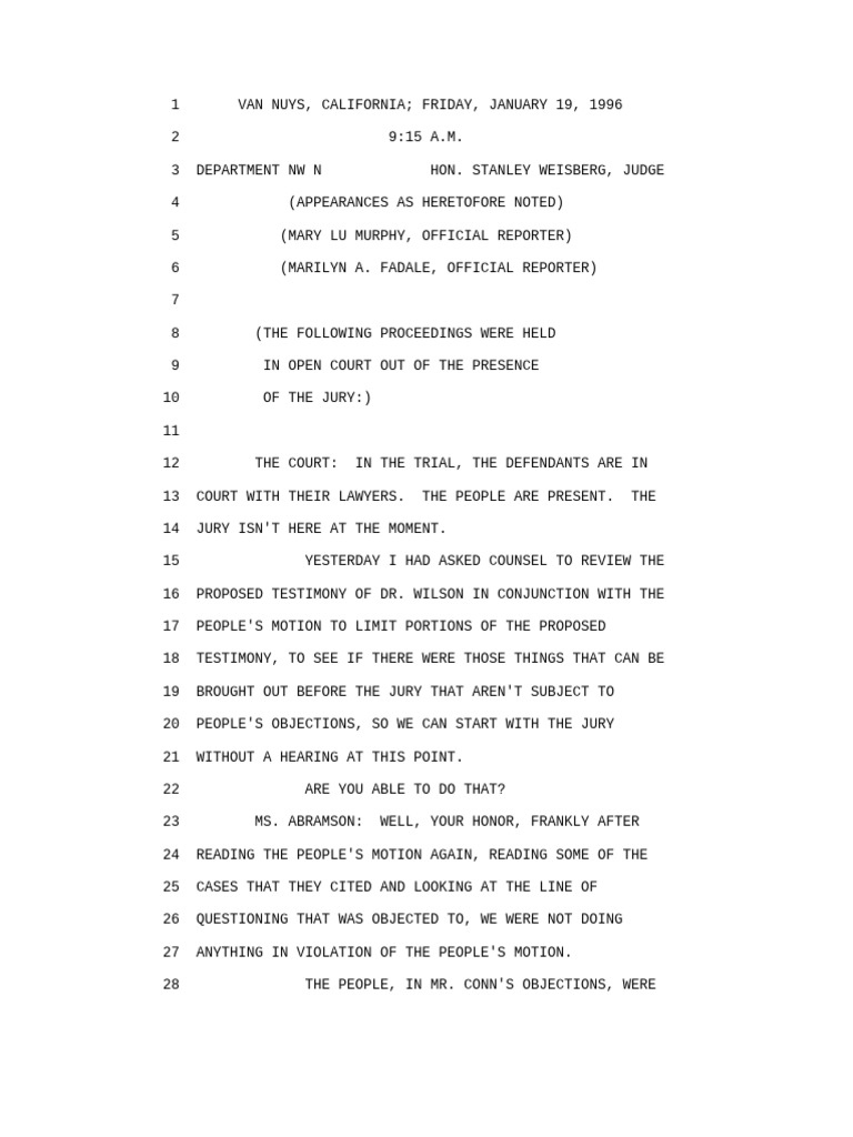 Court Proceedings on Expert Testimony | PDF | Witness | Testimony