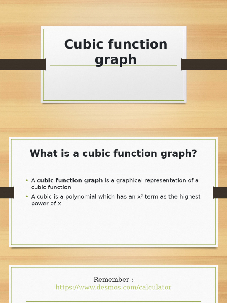 Cubic Function Graph | PDF