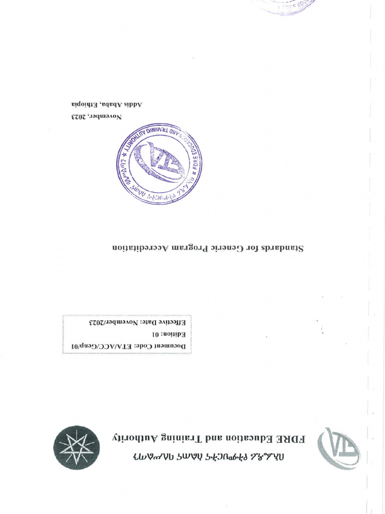 Standards For Generic Program Acc. | PDF
