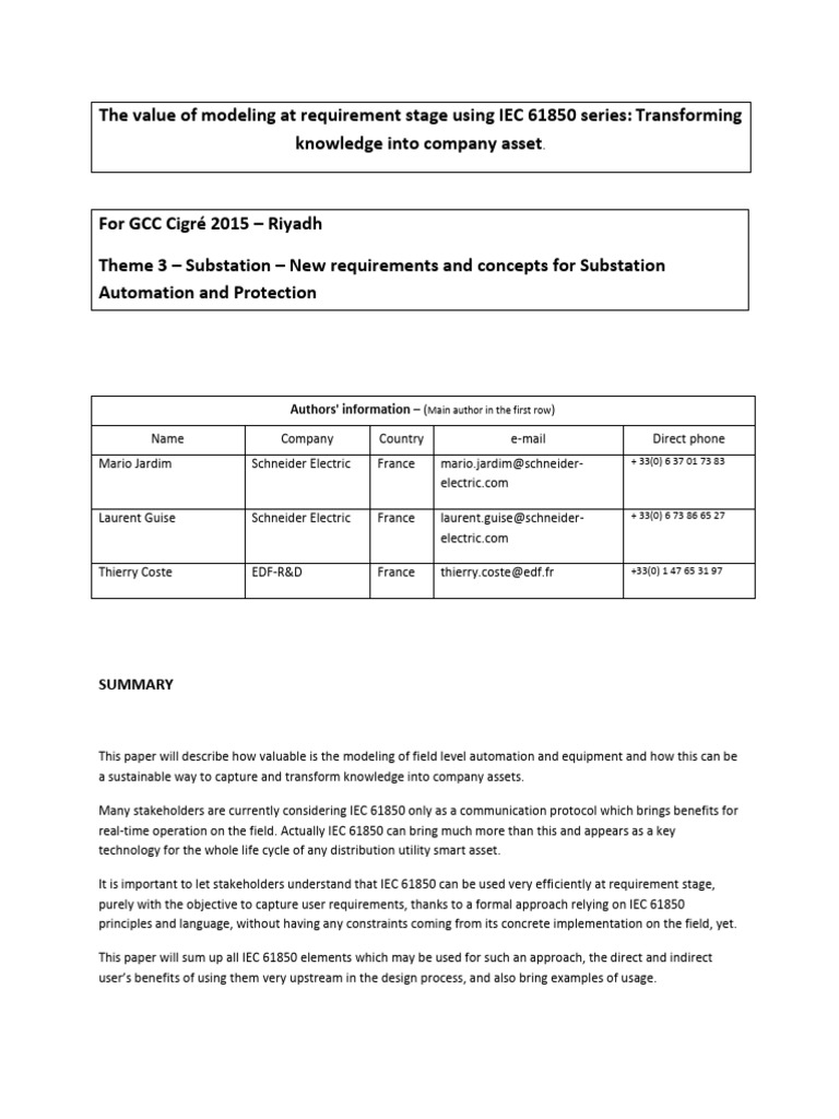 IEC 61850 Modeling for Smart Assets | PDF | Smart Grid | Interoperability