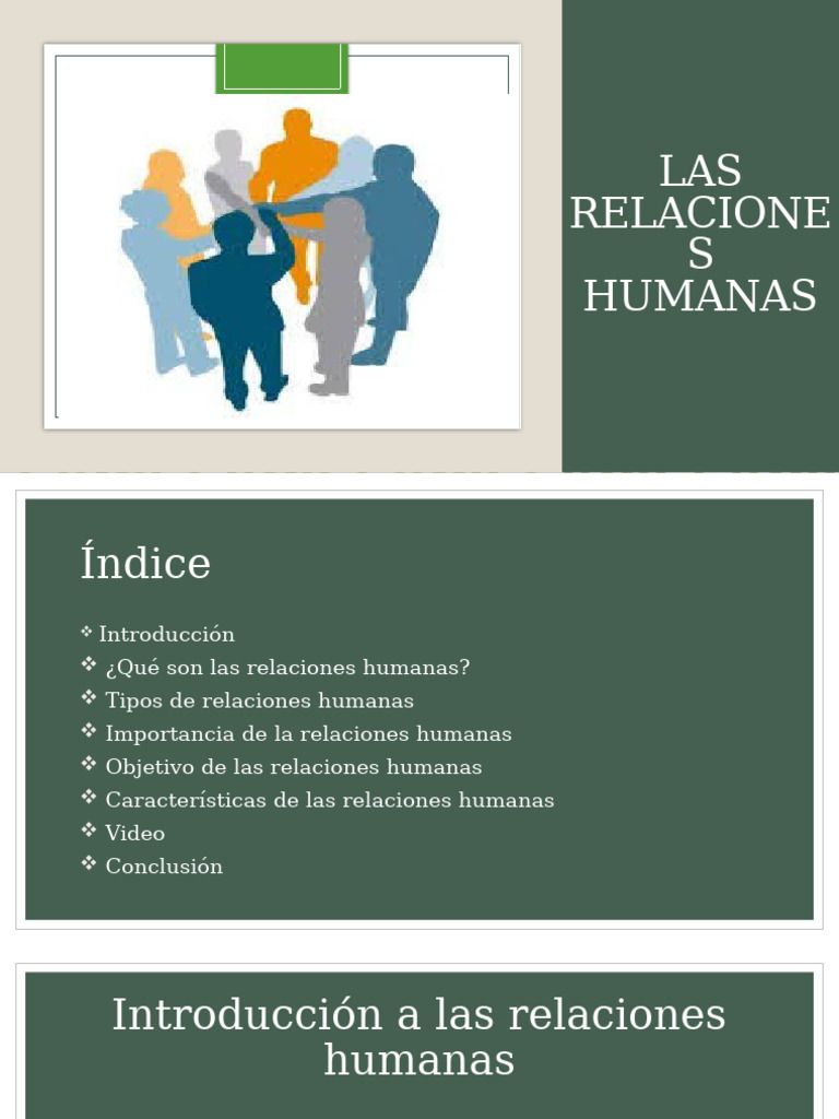 Tipos y Importancia de Relaciones Humanas | PDF | Las emociones | Empatía