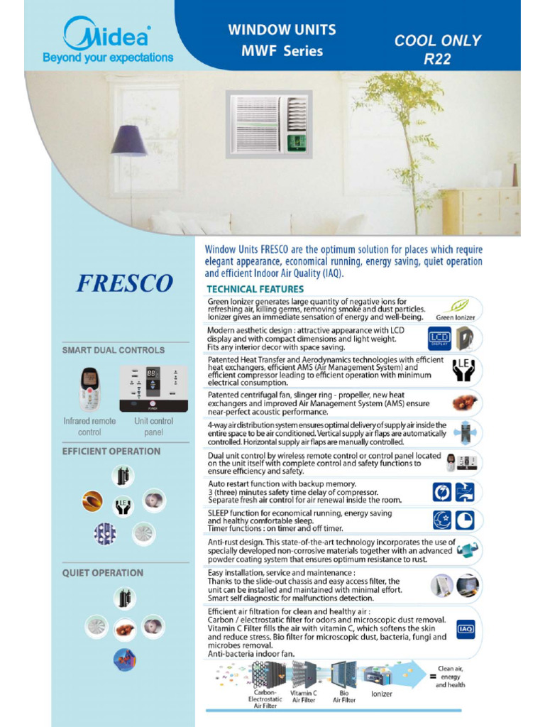 Window Midea FRESCO | PDF