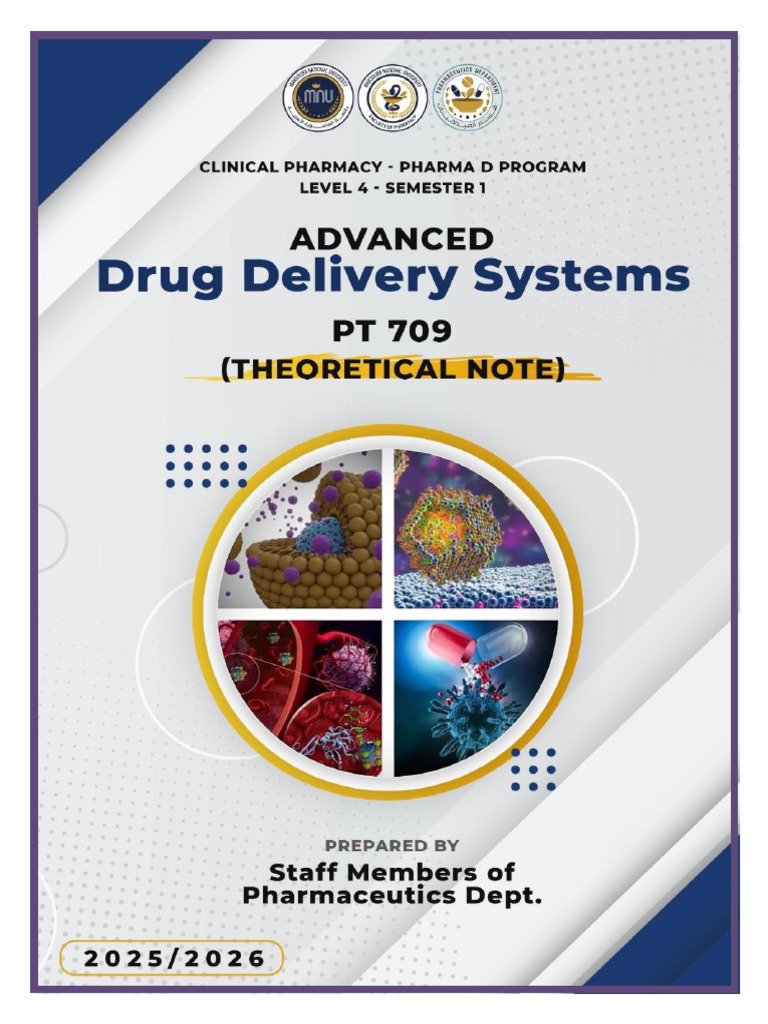 Advanced Drug Delivery Systems Course | PDF | Biology | Medicine