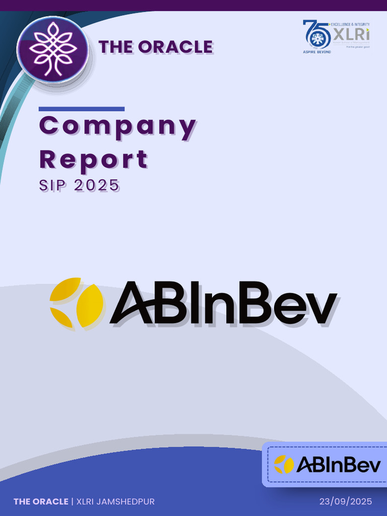 AB InBev 2025 Company Overview | PDF | Anheuser Busch Brands | Anheuser ...