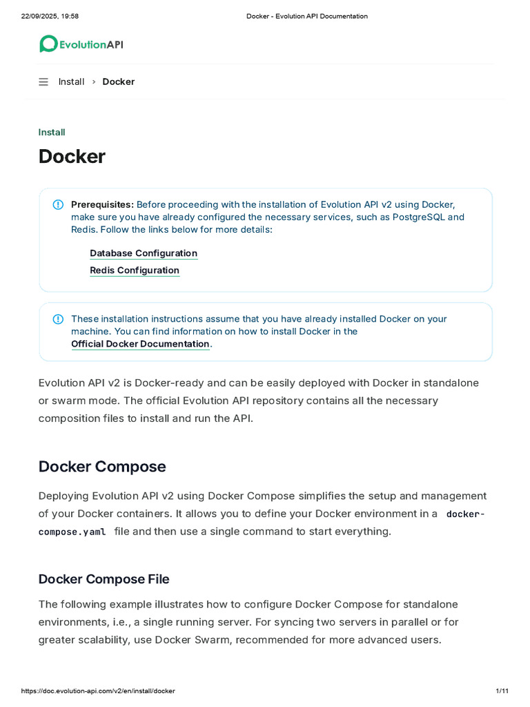 Docker - Evolution API Documentation | PDF | Computing | Software