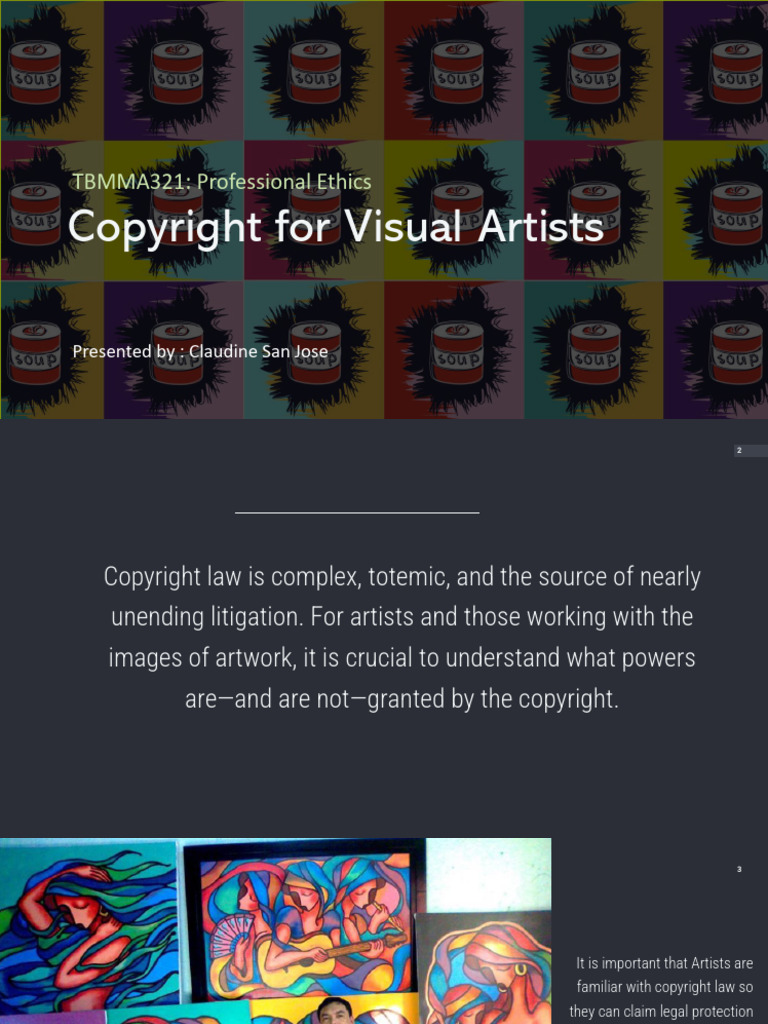 Copyright Essentials for Visual Artists | PDF | Copyright | Author