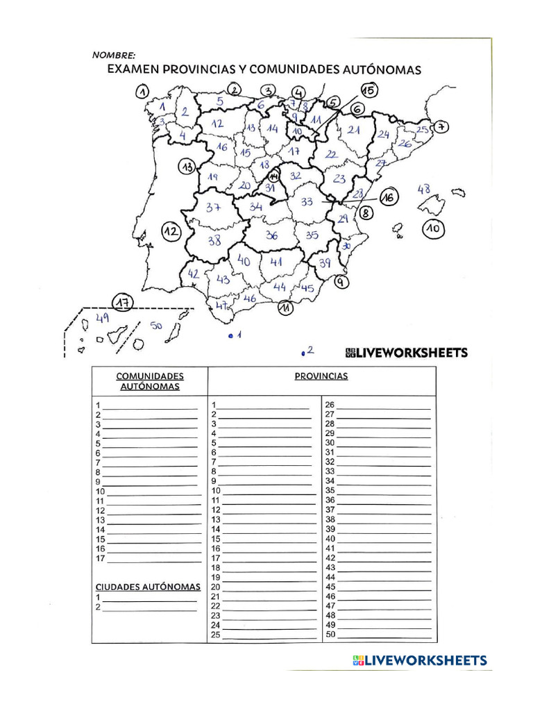 Test Mapa España | PDF