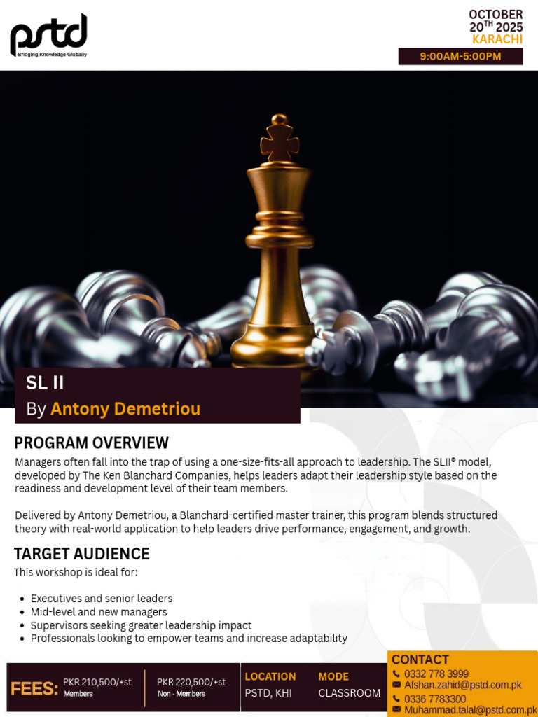 SLII® Leadership Training Workshop | PDF | Leadership | Applied Psychology