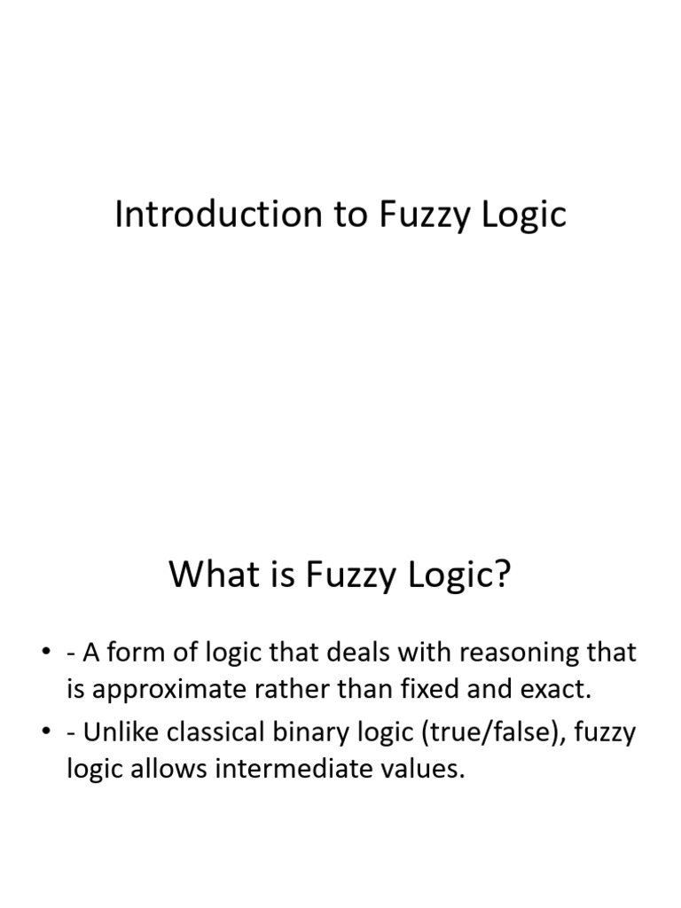 Understanding Fuzzy Logic Concepts | PDF