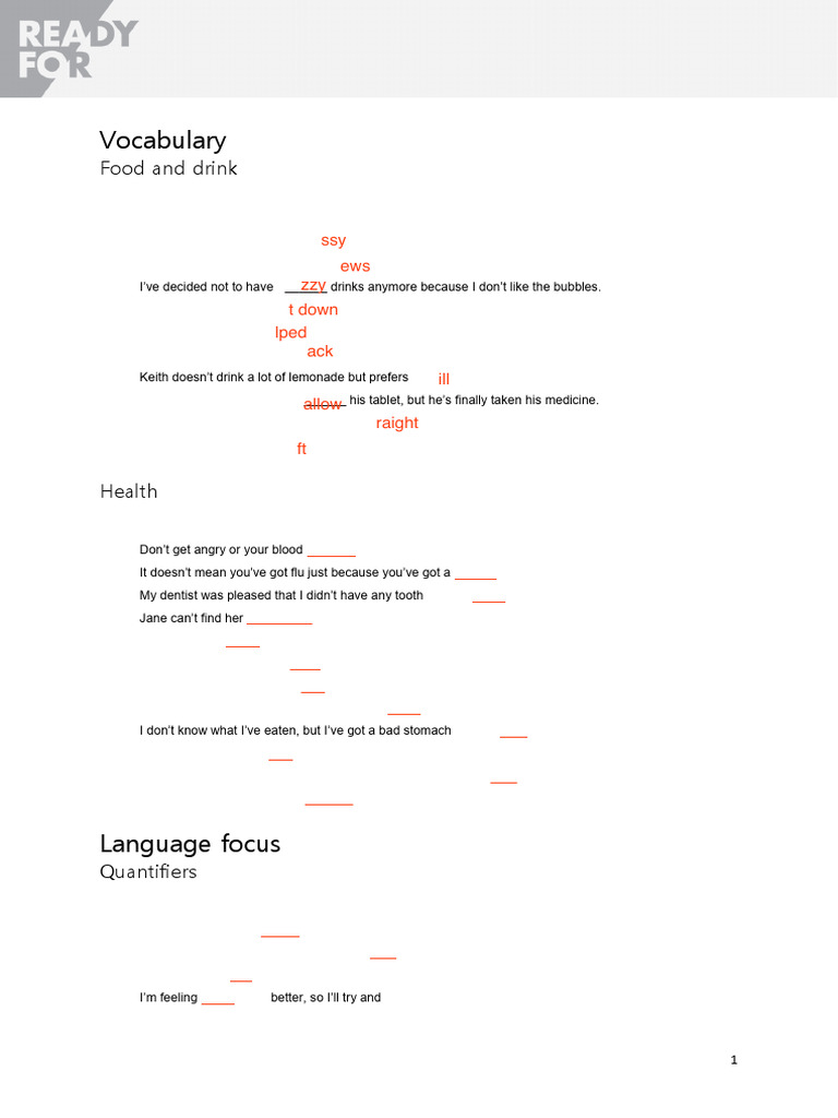 B2 First Unit 12 Test Overview | PDF | Physical Fitness | Linguistics