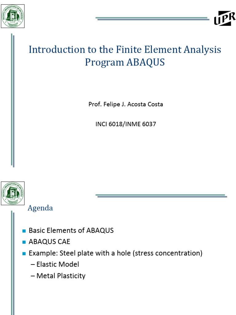 ABAQUS Finite Element Analysis Guide | PDF | Plasticity (Physics ...