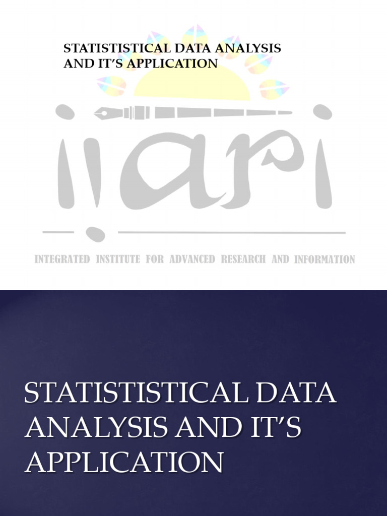 Statistical Data Analysis Overview | PDF | Statistics | Scatter Plot