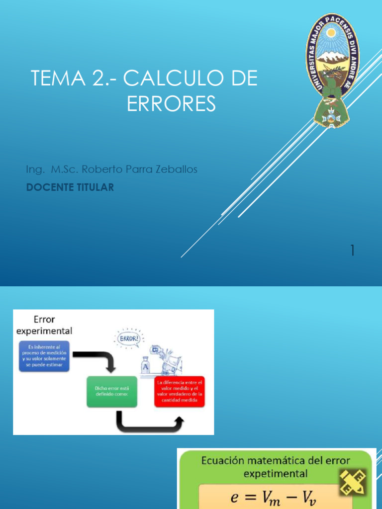 Cálculo de Errores en Mediciones | PDF | Medición | Cantidades fisicas