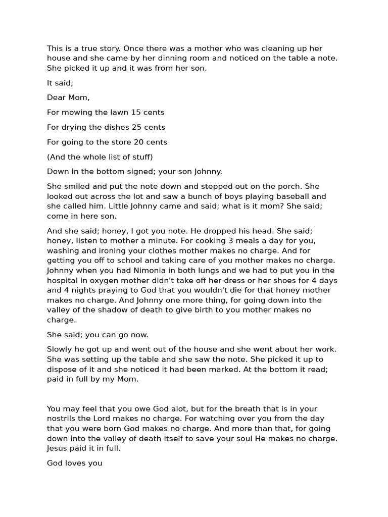 This Is A True Story | PDF