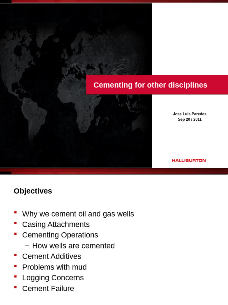 Cementing Operations in Oil & Gas Wells | PDF | Casing (Borehole ...