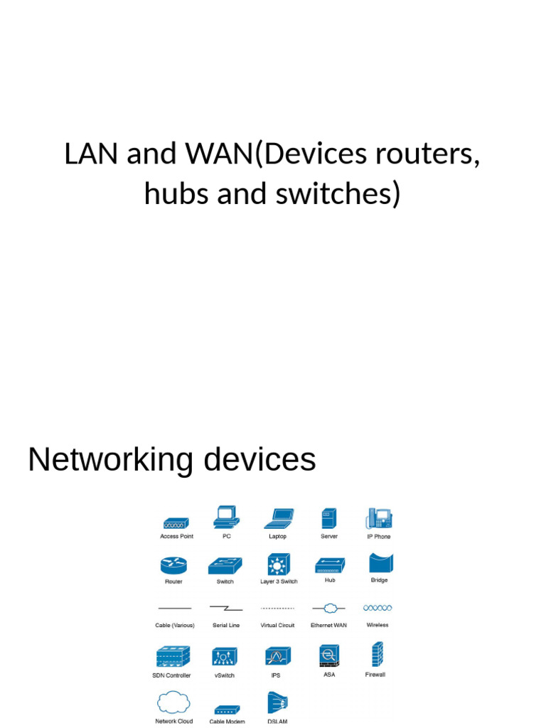 5. Lan &Wan Devices | PDF | Computer Network | Network Switch