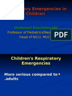 Respiratory Emergencies in Children