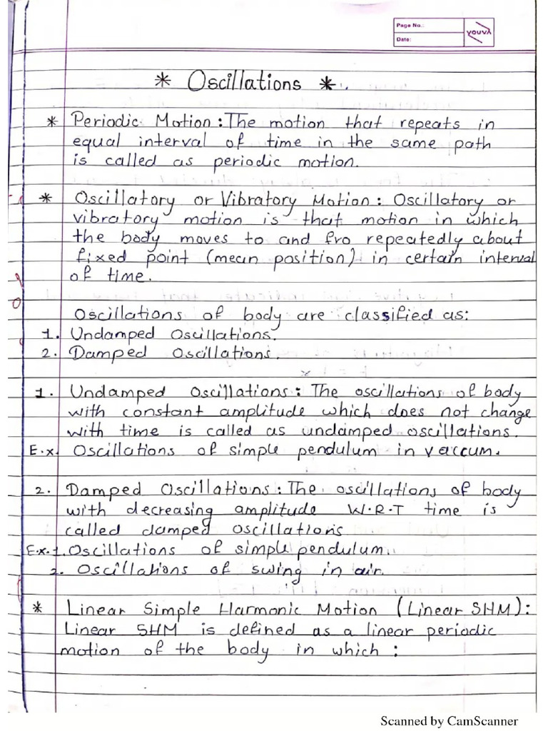 12 TH Physics 5 Oscillation | PDF