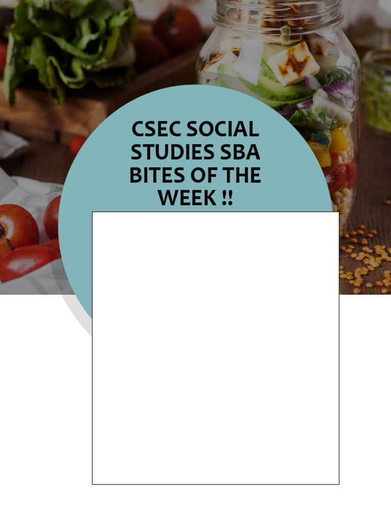 CSEC Social Studies SBA Questionnaire Guide | PDF