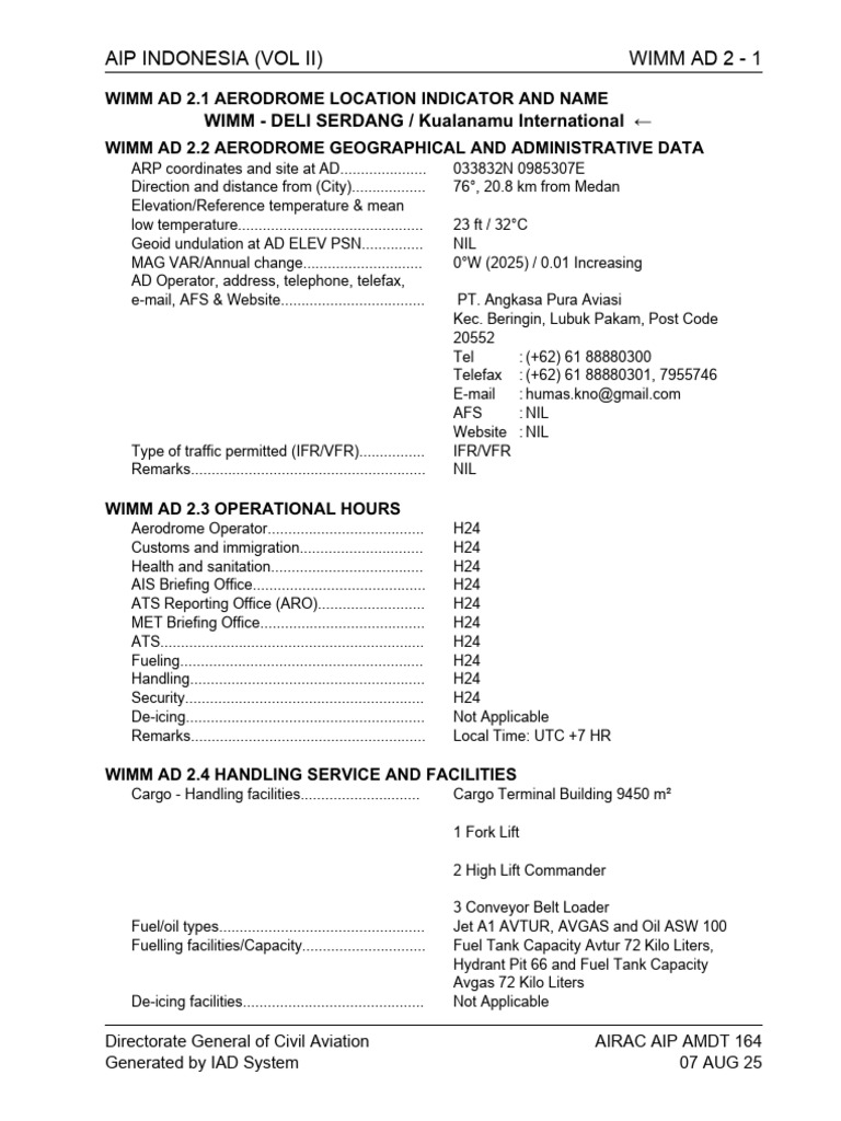 Iad Wimm-Deli Serdang | PDF | Runway | Aircraft