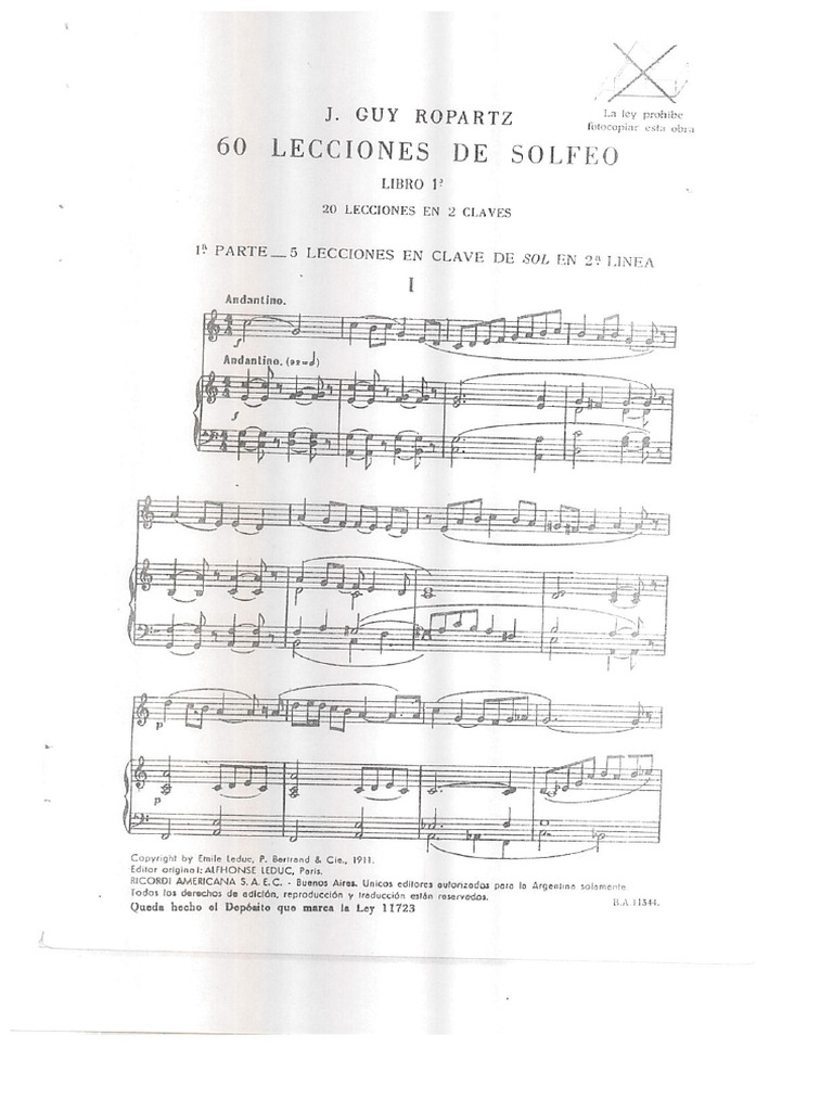Ropartz - Lecciones de Sorfeo | PDF