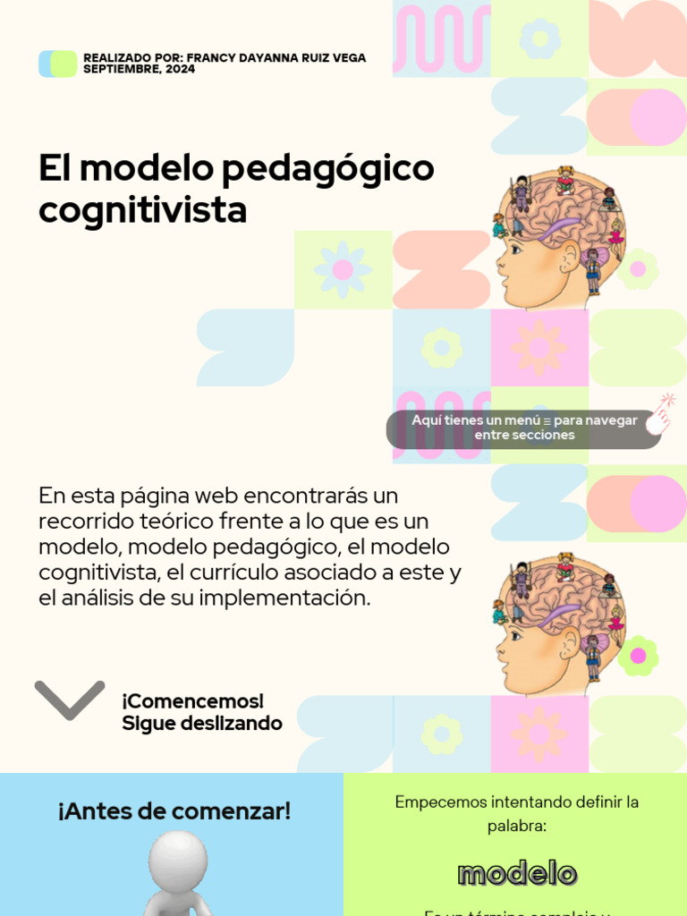 Modelo Pedagógico Cognitivista 2024 | PDF | Plan de estudios | Aprendizaje