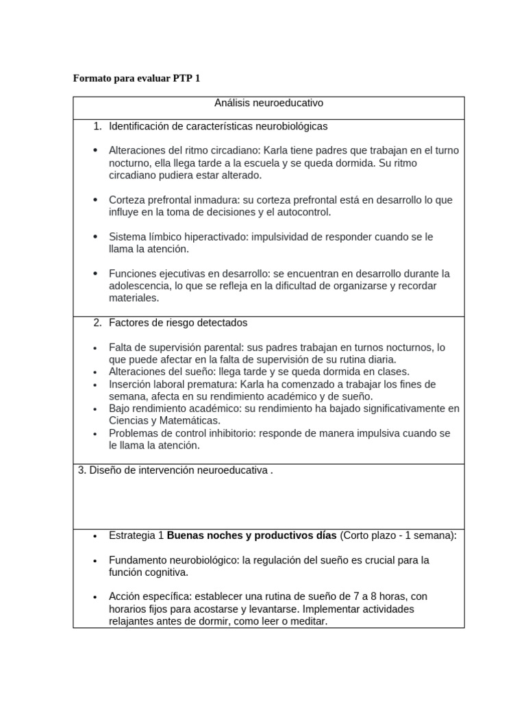 087 Formato para Evaluar PTP 1 | PDF | Aprendizaje | Maestros