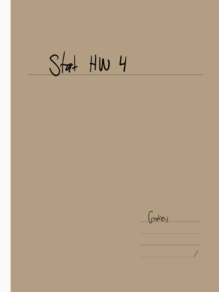 Stat HW4 | PDF