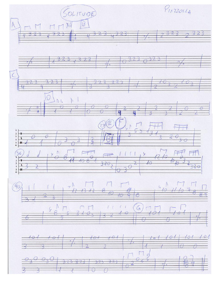Solitude TAB | PDF
