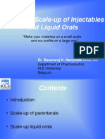 Pilot Plant Scale Up of Inject Able Sand Liquid Orals